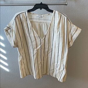 Striped V-Neck Madewell Top